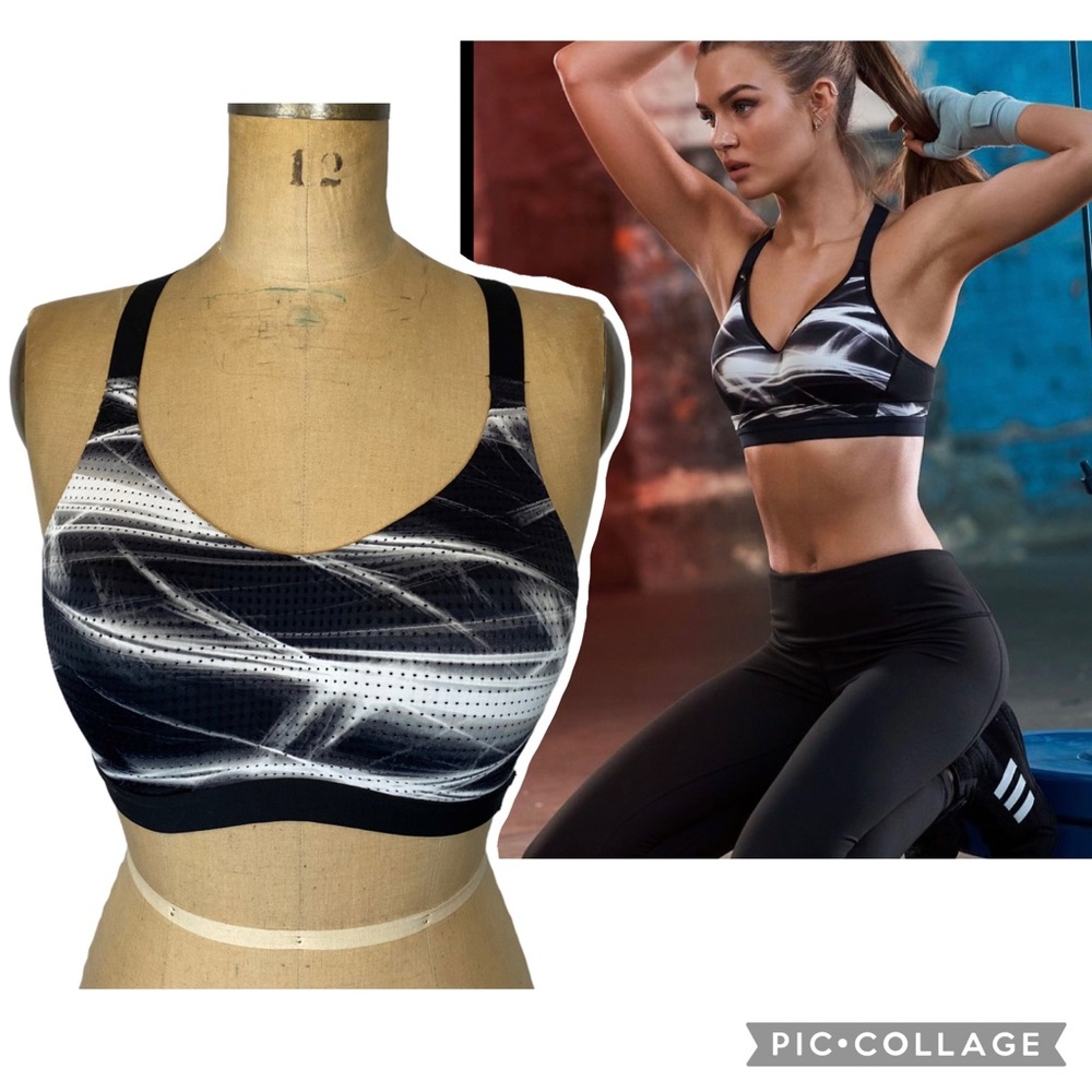 Victoria’s Secret Lightweight Marble Black/White/Grey Sportsbra Size 34C